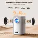 Short Throw Projector 4K, Now with Netflix, Auto Focus, 40W Dolby
1500ANSI Portable Projector with Dual-Mode Stand, HDR10+, AirPlay, Outdoor Movie Projector for Bedroom/Home Theater/Camping