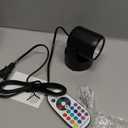 RGBW Christmas Spot Lights Indoor 6W Up Lights Indoor with Remote Control 16 Color Changing Uplighting Indoor 120V LED Spotlight Indoor Dimmable Uplights Indoor for Parties Plant Decor, 2 Pack (Black)