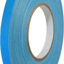 GGR Supplies T.R.U. CGT-80 Light Blue Gaffers Stage Tape with Rubber Adhesive, 1/2 in. Wide x 60 Yards Length, 12MIL Thickness (Pack of 1)