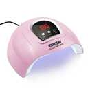 UV LED Nail Lamp 54W, Professional Nail Dryer Gel Polish Light, UV Light with 3 Timer Setting, Curing Gel LED Dryer, Art Tools with Automatic Sensor, LCD Display (Sunx4)