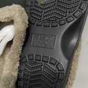 Fleece Lined Clogs Fur Fuzzy Fluffy Waterproof Slippers Women Men Winter Garden Shoes Warm House Slippers Indoor Outdoor Mules, Size: 8.5-9 Women/7-7.5 Men