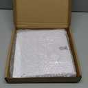 OurWarm White Wedding Card Box with Lock, PVC Box with Blue Wreath, Wedding Decorations for Reception Envelop Money Gift Boxes for Graduation Birthday Bridal Baby Shower Decor