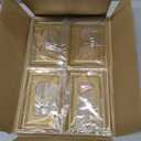 Metal Electrical Outlet Covers, Light Switch Cover Wall Plates, Mid Size Thicker Decorative Switch Plates,Receptacle Wall Plate of Modern Styles (Vintage Gold, 1 Gang Decorator 4 Pack)