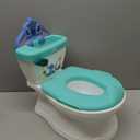 Bright Starts Disney Junior Stitch My Size Potty Training Toilet, Toddler Potty Chair with Flushing & Cheering Sounds, Removable Seat with Splash Guard & Handles, Ages 18+ Months, Up to 50 lbs