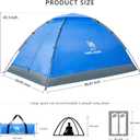 CAMEL CROWN Tents for Camping 2 Person Camping Dome Tent, Waterproof,Spacious, Lightweight Portable Backpacking Tent for Outdoor Camping/Hiking
