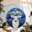 2 x Deer Christmas Tree Decorations, Christmas Ornaments, Keepsake Ornaments, Holiday Decor, Xmas Gifts, Gifts for Deer Lovers & Animal Lovers