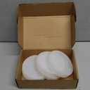 Patelai 6 Pcs DIY Round Coaster Mold Big Silicone Mold Epoxy Resin Coaster Molds Silicone Casting Molds for Casting Resin Cement, 3.93 inches/ 10 cm in Diameter
