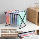 16 Pack Extra Capacity Plastic Hanging File Folders Letter Size Heavy Duty 2 Inch Expansion Reinforced Hang Folder with 1/5-cut Tabs Filing Cabinet Folders for Office Home (Multicolor)
