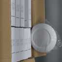 20 Packs 6 Inch LED Low Profile Recessed & Surface Mount Disk Light, Round, 15W, 900 Lumens, 5000K Day Light White, CRI80, Driverless Design, Dimmable, ETL Listed, White