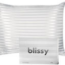 Blissy Silk Pillowcase - 100% Pure Mulberry Silk - 22 Momme 6A High-Grade Fibers - Silk Pillow Cover for Hair & Skin - Regular, Queen & King with Hidden Zipper (Standard, Champagne)