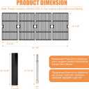 Replacement Parts for Oklahoma Joe's Longhorn Combo 3-Burner Charcoal/Gas Smoker, Longhorn Triple-Function Combo Grill, Grill Parts for Oklahoma Joe, Heavy Duty Grill Accessories