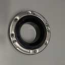 Oatey 43494 3 in. x 4 in. Fast Set Black ABS Closet Flange with Stainless Steel Ring, No Test Cap