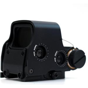 Holographic Sight 551 552 553 556 558 Red Green Dot Holo Sight Metal Scope 10 Levels Brightness Adjustment Holographic Sight (Black)