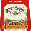 Stella & Chewy's SuperBlends Raw Coated Wholesome Grains Grass-Fed Beef, Beef Liver & Lamb Recipe with Superfoods, 3.5 lb. Bag, Best By 08/20/28