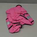 Weesiber Dog Raincoat, Waterproof Dog Rain Jacket with Leash Hole, Lightweight Reflective Pet Rain Coat for Walking (XL, Pink)