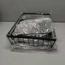 7 code Large Dish Drying Rack for Kitchen Counter, Detachable Large Capacity Dish Drainer Organizer, 2-Tier Dish Racks with Utensil Holder, Black