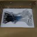 Hand Blown Blue Glass Vase, Unique Art Beautiful Ocean Glass Vase for Home Centerpiece, Coffee Table, Living Room, Office Decor - 8" H (Small)