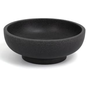 Large Decorative Resin Bowl, Modern Handicraft Bowls for Home Decor, Decorative Fruit Bowl for Kitchen Counter, Stylish Key Bowl for Entry Table, Artificial Stone Black