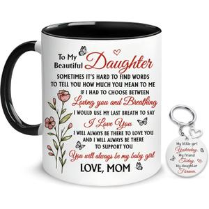 Hyturtle To My Daughter Coffee Mug 11oz For Daughter From Mom - Mom's Choice For Mother's Day, Birthday, Christmas