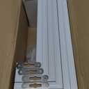 White Floating Shelves for Wall - Set of 6 Wall Shelves Set for Bedroom & Living Room - Modern Display Wood Shelves for Kitchen, Bathroom, Office & Home Decor