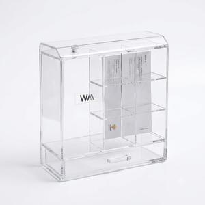 Clear Acrylic 6-Grid Storage Box / Organizer