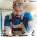 Safety Glasses Bulk ANSI Z87.1, Wrap Around Resistant Scratch UV Eye Protective Eyewear for Men Women Work Lab(12, Clear)