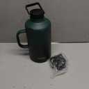 BJPKPK 2/3 Gallon Water Bottle with Straw Lid, 50oz, 64oz, 87oz, 128oz Large, Stainless Steel Water Bottles with 3 Lids and Paracord Handle, Double Wall Vacuum Metal Water Jug, Army Green