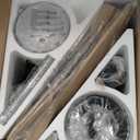 Black Ceiling Fan with Light: 42-Inch Ceiling Fan 3 Blades Low Profile Outdoor - Modern Ceiling Fans with Remote APP Control Quiet Reversible DC Motor for Patio Living Room