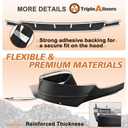 TripleAliners Hood Deflector Protector Compatible with 2020-2025 2026 Chevy Silverado 2500/3500HD Accessories Hood Protector TPE Bug Deflector Shield Replacement