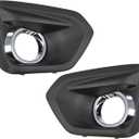Fog Light Bezel Compatible with Impreza 2012-2014 Driver and Passenger Side Fog Light Cover with Chrome Trim 57731FJ030 57731FJ020 (Left and Right Side)