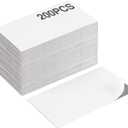 Business Card Magnets with Adhesive Backings, 3.5X2", Bulk Pack of 200PCS. Handy Self Adhesive Anisotropic Magnetic Tape, Peel and Stick, Create Personalized Magnetic Name Card