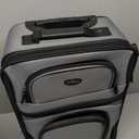 U.S. Traveler Rio Lightweight Softside Rolling Carry-on Suitcase, 2-Wheel Single, Grey, 21"