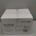 Record Player Built-in Speakers 10 in 1 Turntable with CD Cassette Tape AM FM Radio Function 3 Speed BT Input Output LP Player Support USB SD AUX RCA Playback Remote Control Auto Stop Retro Wood Black