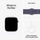 Apple Watch Series 11 [GPS 42mm] Smartwatch with Silver Aluminum Case with Purple Fog Sport Band - S/M. Sleep Score, Fitness Tracker, Health Monitoring, Always-On Display, Water Resistant