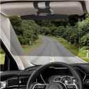 Car Sun Visor, Adjustable Anti-Glare Visor Extender Sunshade Mirror Goggles, Anti-Dazzle Automobile Windshield Driving Sun Blocker Polarized Visor Extension, Car Accessories