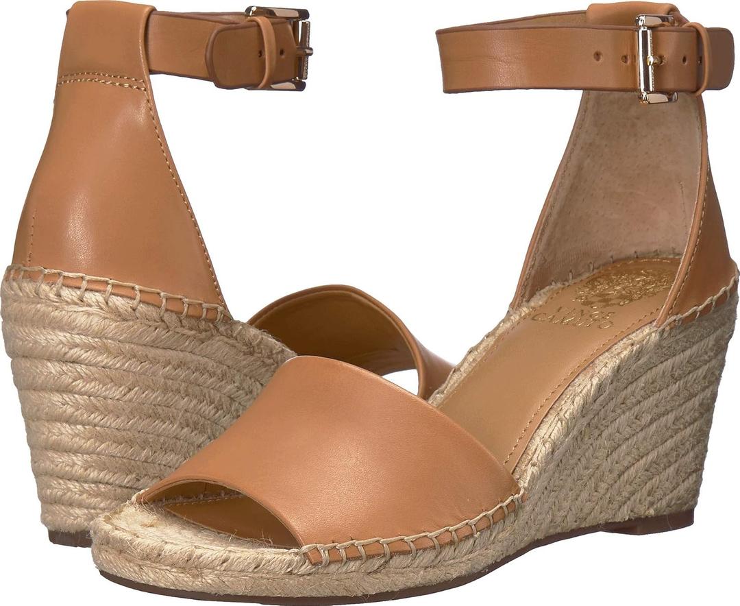 Vince Camuto Women's Footwear Leera Espadrille Wedge Sandal, Tan, 8 US