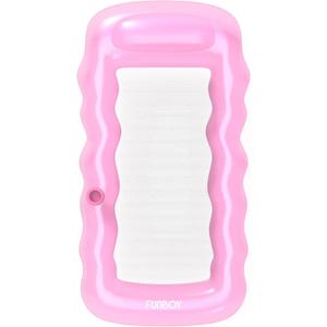 FUNBOY Clear Inflatable Mesh Pool Lounger Mesh Water Hammock with Built-in Pillow 70" Pool Hammock Float for Adults Swimming Pool Accessories & Tanning Pool Lounger Float for Pool Party & Summer (Pink)
