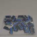 36 Blades Replacement Parts for GL-Fusion 5 Style Razors (Blue-Green), Wet Razors Men's Blades Value Packs