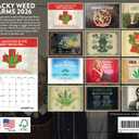 Wacky Weed Farm Cannabis Calendar 2026 Monthly Wall Calender 12 Month | American Made In The USA