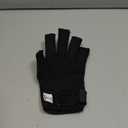 OTC Resting Splint Glove, 5 Finger Semi-Rigid Splints, Open Tips, Black, Left Hand, Large