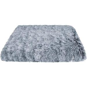 Plush Square Dog Mat, Cat Mat, Easy Wash, Non-Slip, Super Soft Deep Sleep Pet Bed, Suitable for Large, Medium and Small Dogs. (Gray, X-Large)