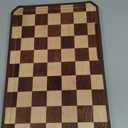 2 Pcs Acacia Wood Cutting Boards, Large Cutting Boards for Kitchen, Dual Sided Checkerboard Chopping Board with Handle, Charcuterie Board Butcher Block for Meat, Cheese, Fruits, Vegetable