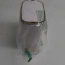 CEROELDA Small Bathroom Trash Can with Lid Soft Close-5L/1.3 Gal Slim Garbage Can-Metal Step Wastebasket-Rectangle Narrow Waste Bin for Office, Bedroom, Toilet, Live Room (White)