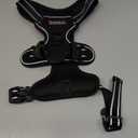 BARKBAY No Pull Dog Harness Front Clip Heavy Duty Reflective Easy Control Handle for Large Dog Walking(Black,M)