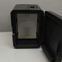 Frigidaire Mini Personal Fridge Cooler, Countertop, Holds Up to 10L/15 Cans, Brushed Black Stainless Rugged Design, Portable for Skincare, Makeup, Car, Office, Bedroom, Dorm Room, or Cabin