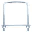 6 PCS Square U-Bolts for Trailer, M10 x 4" x 5-3/4", Galvanized Steel