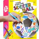 Dan&Darci Soccer Ball Coloring Kit for Kids - Soccer Gifts for Girls & Boys - Sports Gifts - 3 4 5 6 7 8 Year Old Boy Birthday Gift - Craft Kits for Kids Ages 4-8 Year - Boy Toys - Games Accessories