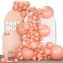 PartyWoo Peach Balloons 140pcs Different Sizes of 18 12 10 5 Inch Light Orange Blush Pink Latex Balloon Arch Kit for Wedding Bridal Shower Baby Shower Birthday Party Decorations Orange-Y21