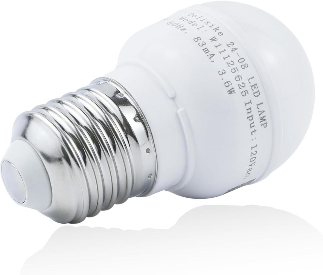 W11216993 W11125625 for Whirlpool Refrigerator Light Bulb AP6329125 4813672, PS12349398, W10820003, W11125625. WhiteWattage:3.6w