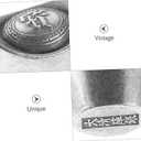 HANABASS Vintage Chinese Yuan Bao Figurine 1.38 Inch Antique Silver Feng Shui Wealth Decoration Good Luck Ornament for Home Party Collectibles